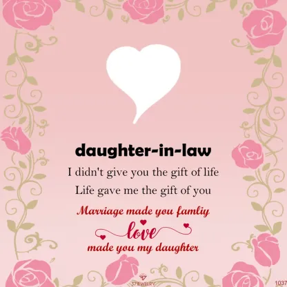 For Daughter-in-law - Marriage Made You Family Love Made You My Daughter Bangle Bracelet