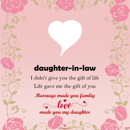 For daughter-in-law - Marriage Made You Family Love Made You My Daughter Bracelet