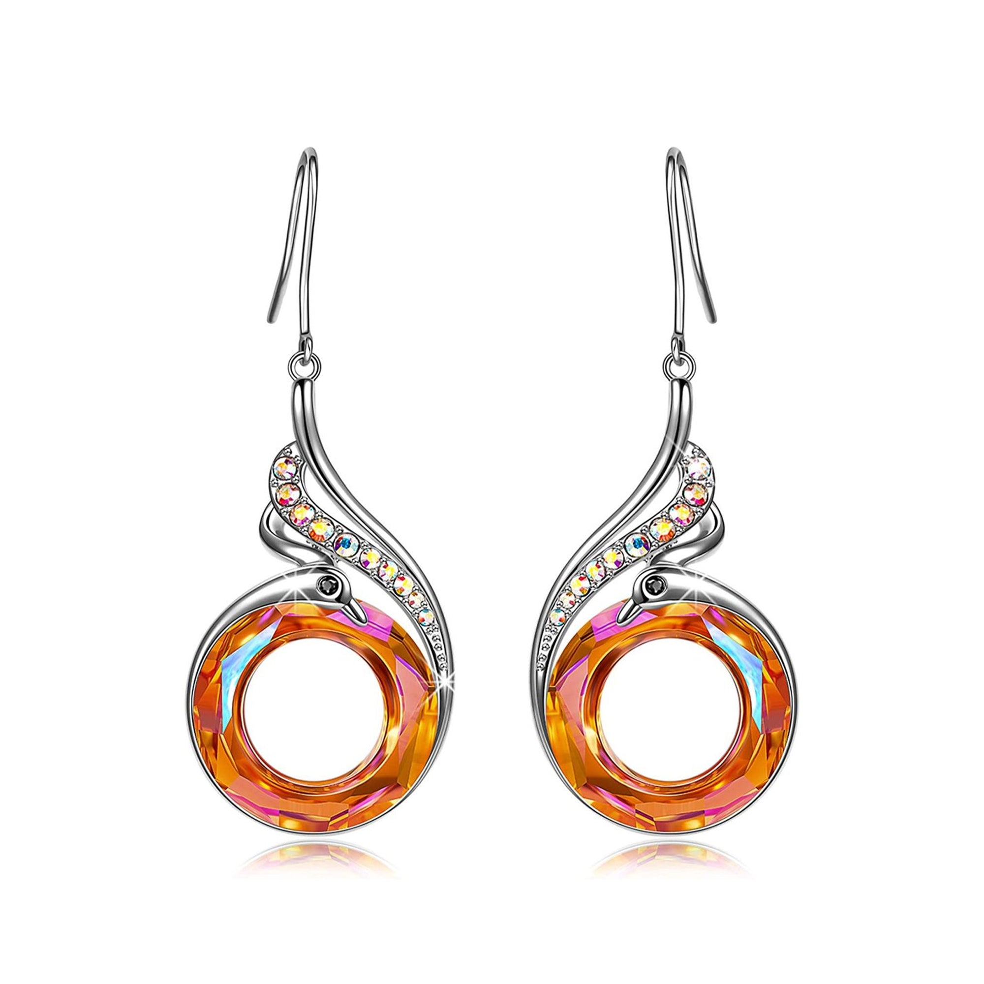 S925 Phoenix Crystal Earrings