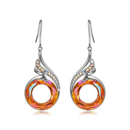 S925 Phoenix Crystal Earrings