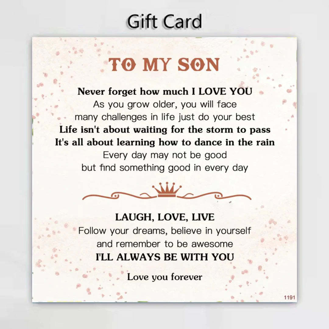 For Son - Laugh, Love, Live Vintage Bracelet