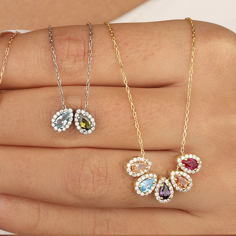 S925 Drop Shape Custom Necklace