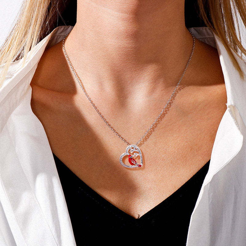 For Memorial - I Am Always With You Cardinals Memorial Necklace