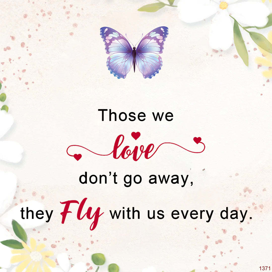 For Memorial - They Fly With Us Every Day Butterfly Bracelet