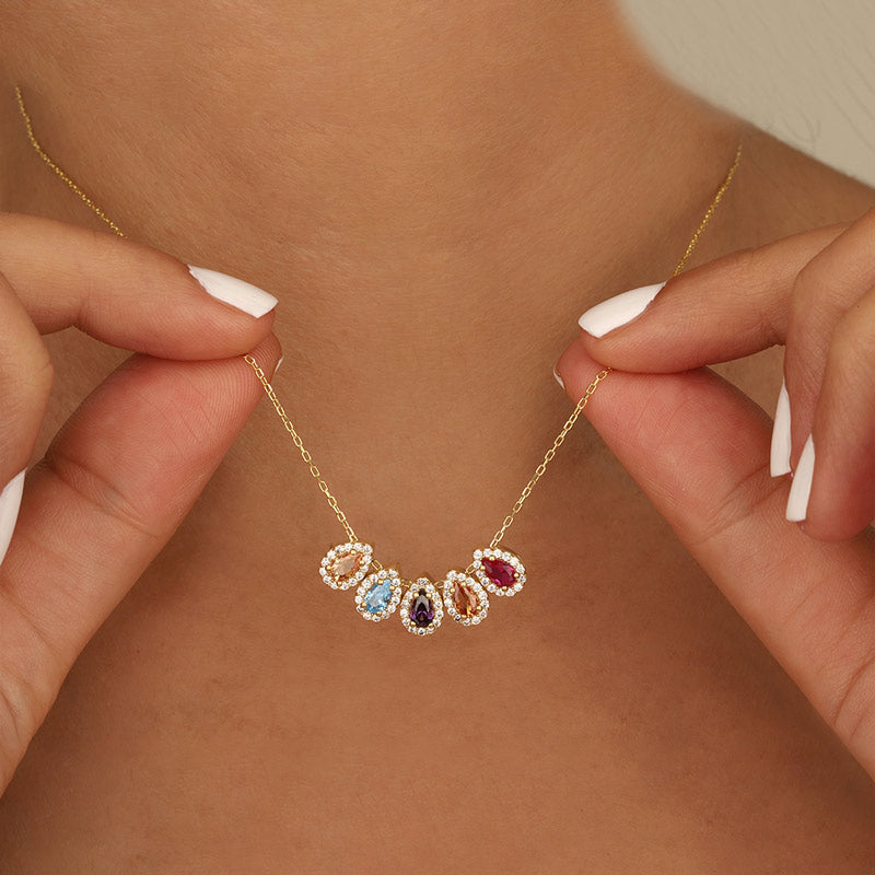 S925 Drop Shape Custom Necklace