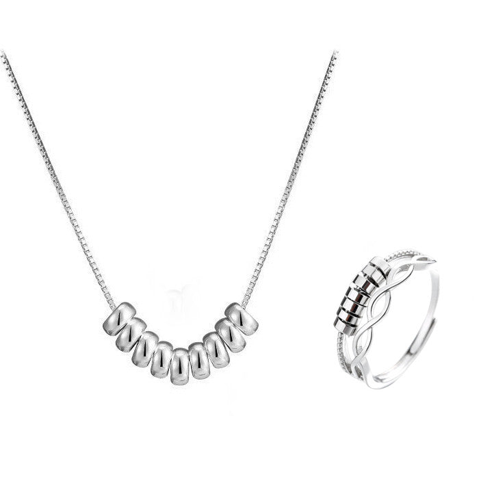 For Daughter - S925 Drive Away Your Anxiety Infinity Fidget Ring