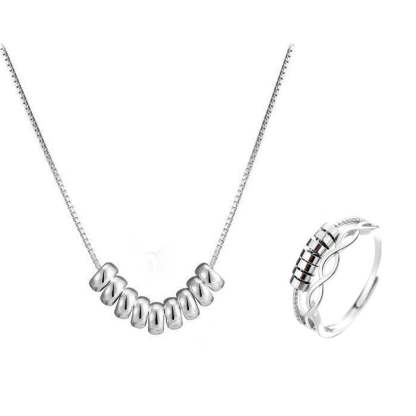 For Daughter - S925 Drive Away Your Anxiety Infinity Fidget Ring