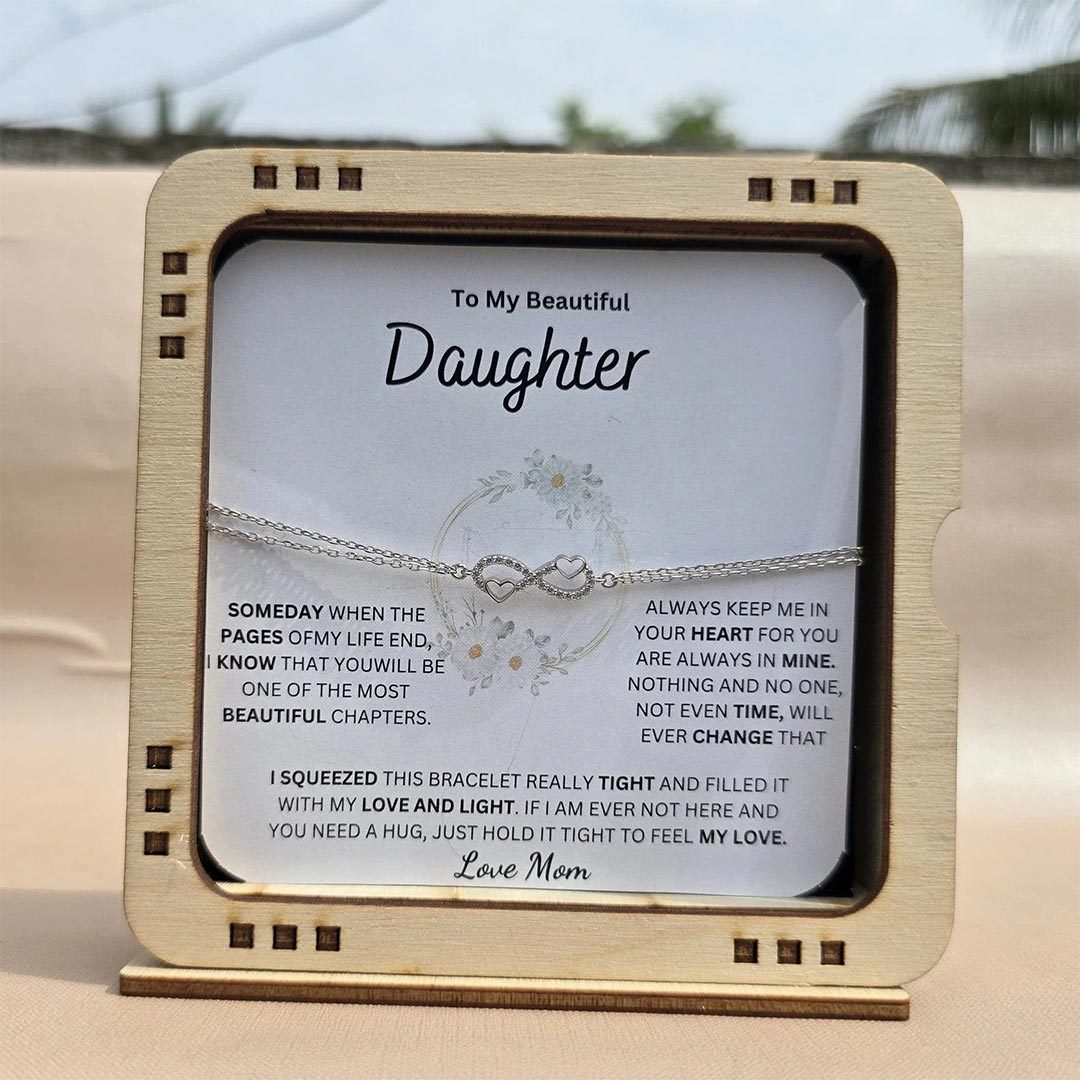 [Copy]Mother & Daughter Custom Infinity Dual Birthstone Bracelet