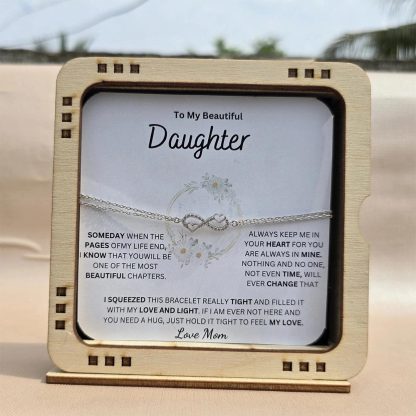 [Copy]Mother & Daughter Custom Infinity Dual Birthstone Bracelet