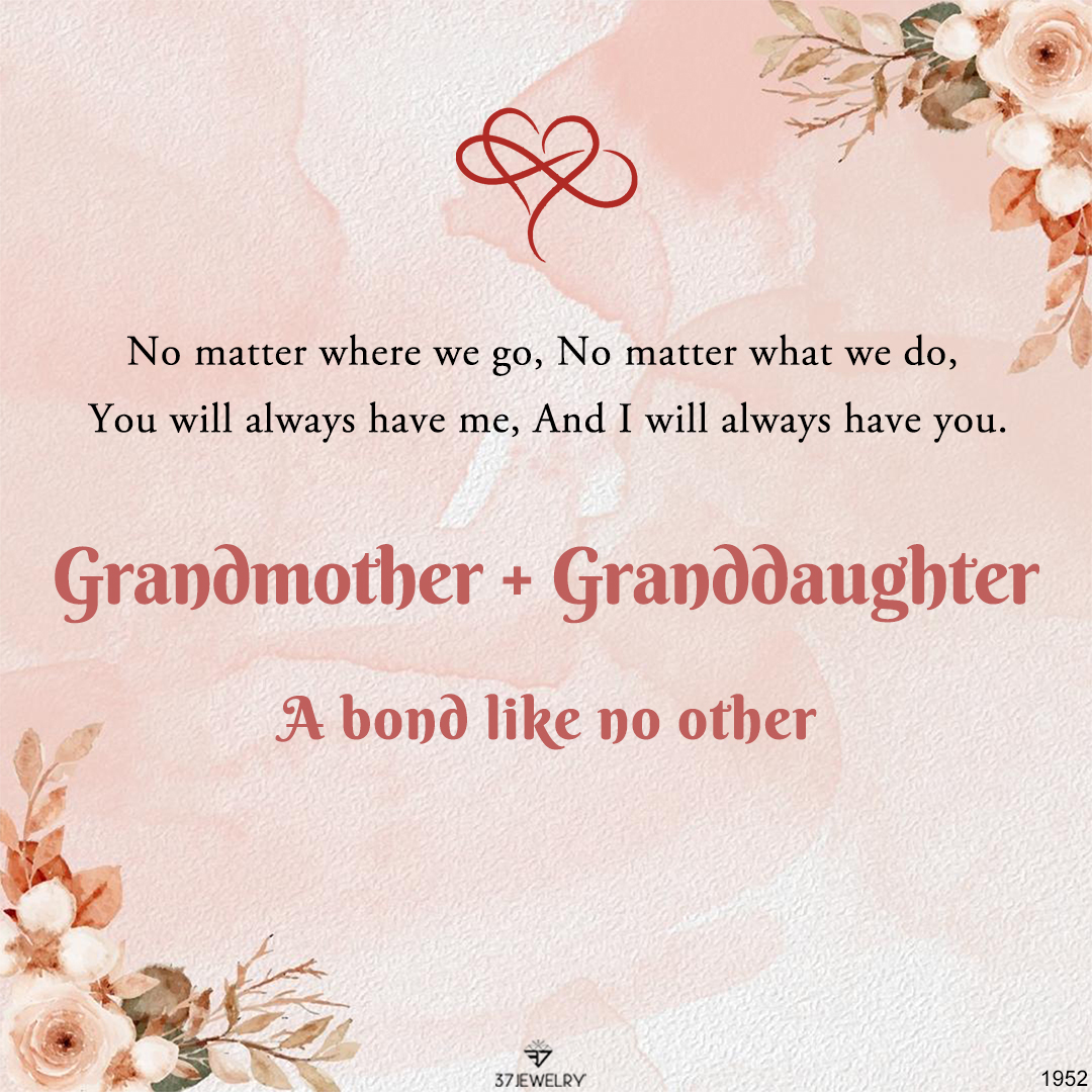 Grandmother & Granddaughter A Bond Like No Other Linked Circle Bracelet