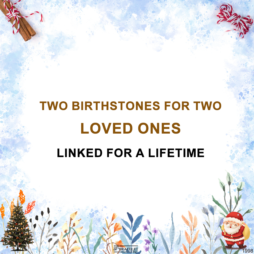 Custom Two Birthstones Bracelet