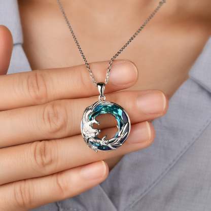 S925 I Survived Because The Fire Inside Me Burns Brighter Than The Fire Around Me Phoenix Crystal Necklace