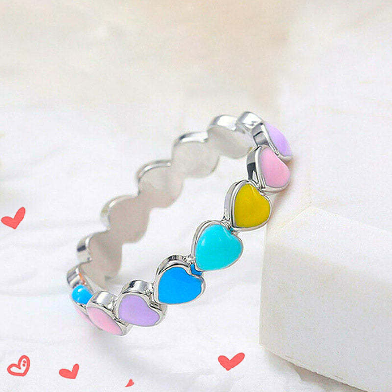 For Friends - Colorful Heart Ring
