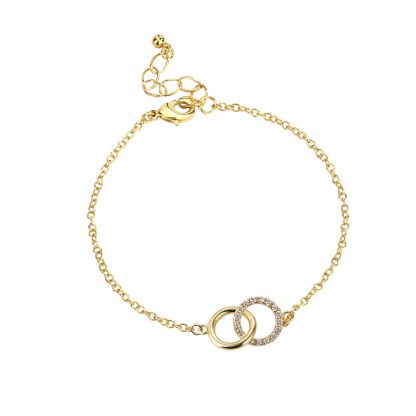 Grandmother & Granddaughter A Bond Like No Other Linked Circle Bracelet