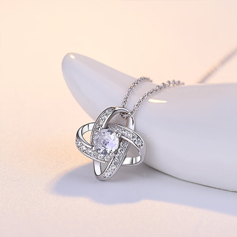 For Daughter - S925 I Am Always With You Knot Necklace