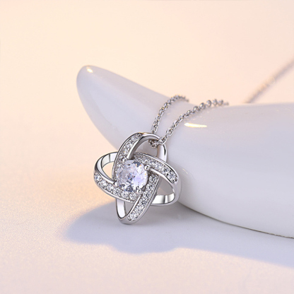 For Daughter - S925 I Am Always With You Knot Necklace