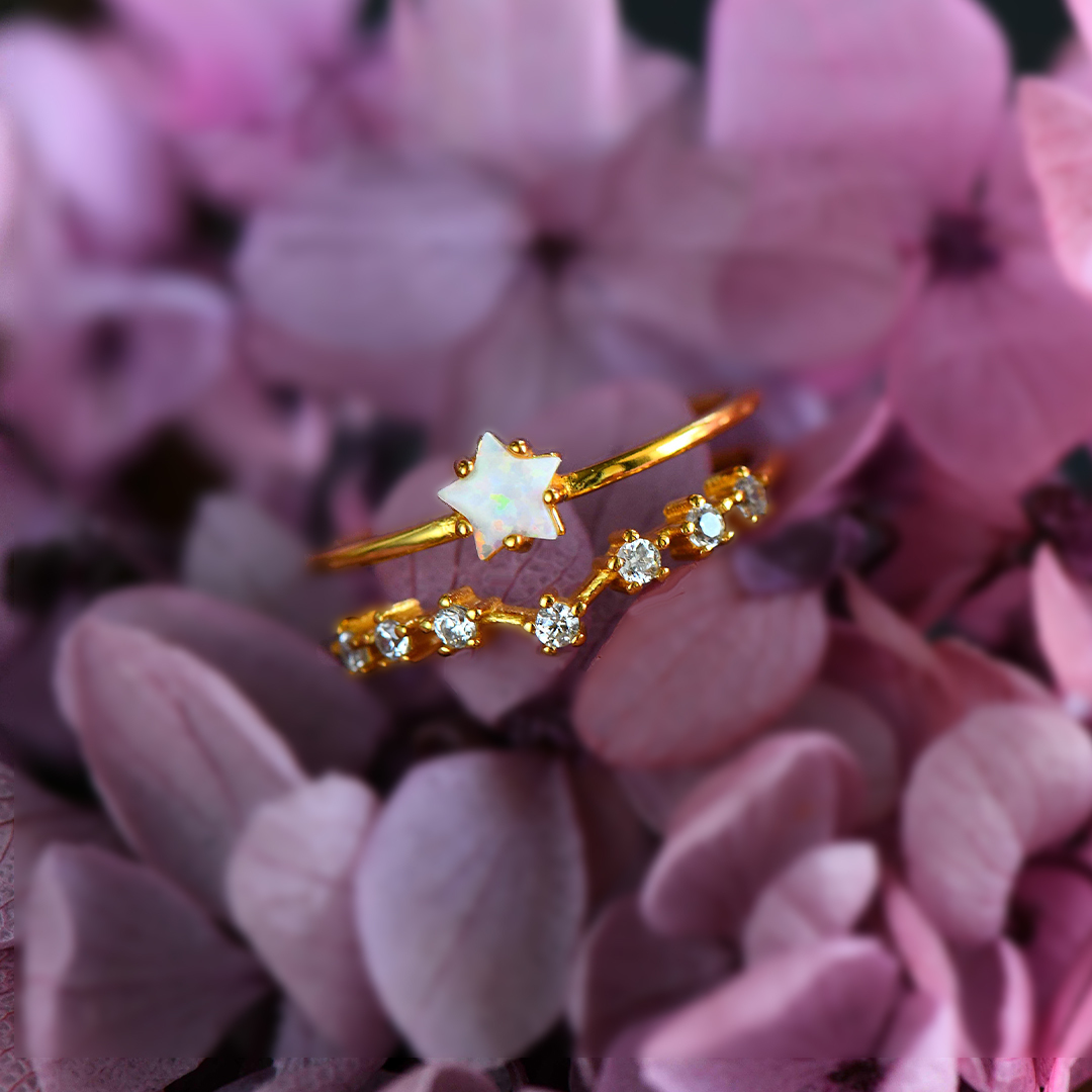 For Daughter - You Are The Most Special Star In The Universe Opal Star Open Ring
