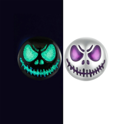Glow-in-the-dark smiley face earrings