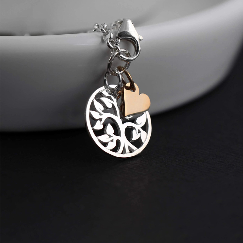 For Daughter-In-Law  - S925 Tree of Life Heart Necklace