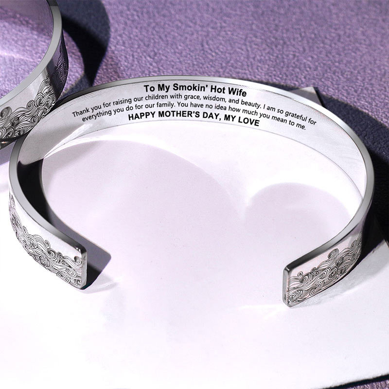 For Wife - Happy Mother's Day, My Love Wave Bracelet