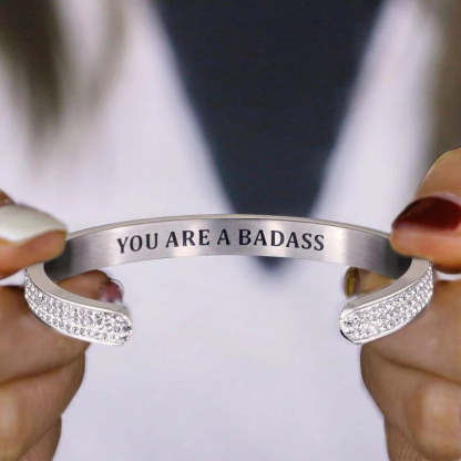 For Daughter - You Are A Badass Diamond Bracelet-37bracelet