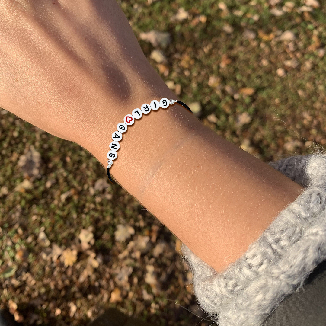 For Friends - Badass Girl Gang Beaded Card Bracelet