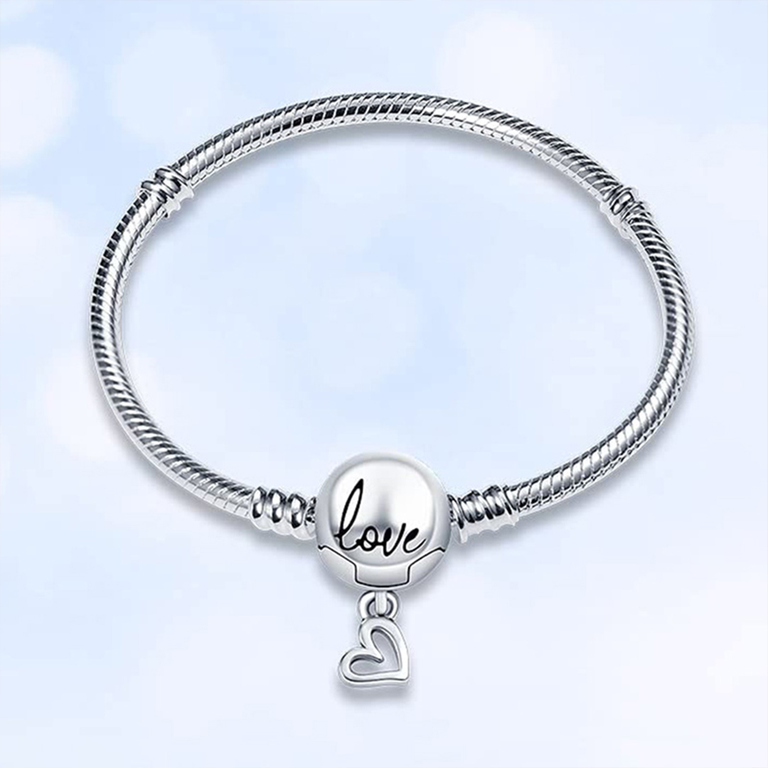 For Daughter -S925You Are Always In My Heart Snake Bone Chain Bracelet