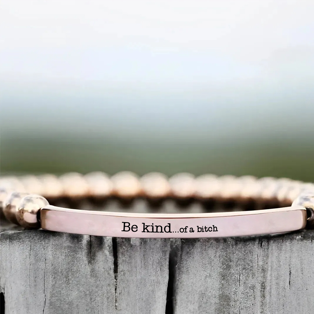 Be Kind...of a Bi❤ch Bead Lettering Bracelet