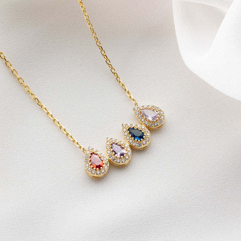 S925 Drop Shape Custom Necklace