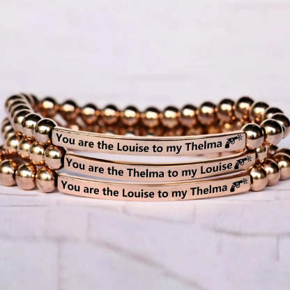 FOR FRIEND - RIDE OR DIE BEAD LETTERING BRACELET