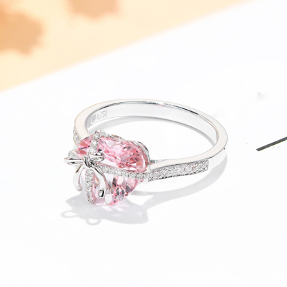 For Bonus Daughter -  I May Not Have Given You The Gift Of Life But Life Gave Me The Gift Of You Crystal Heart Ring