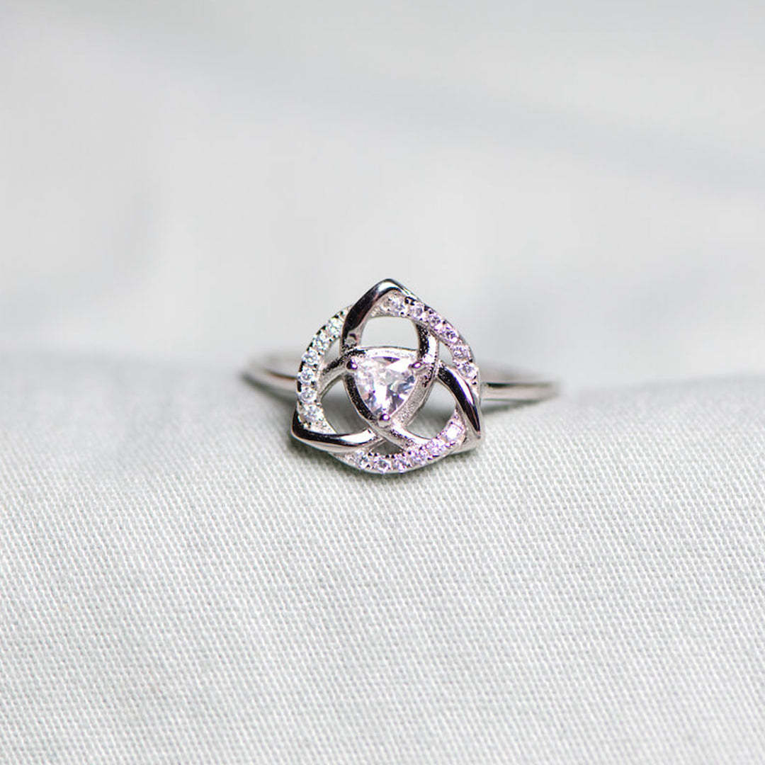 For Love - S925 I Love You Until Infinity Runs Out Celtic Knot Ring