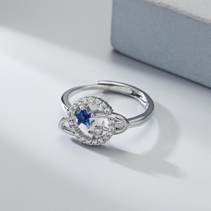 Daughter/ Granddaughter S925 Planet Split Ring