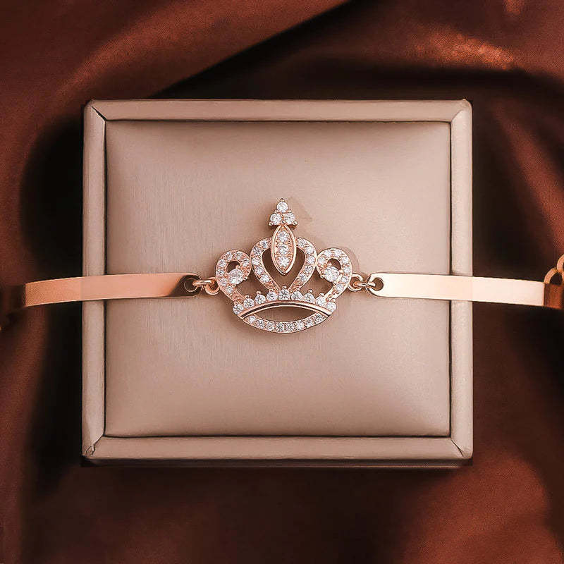 For Daughter - Straighten Your Crown Crown Bracelet-37bracelet