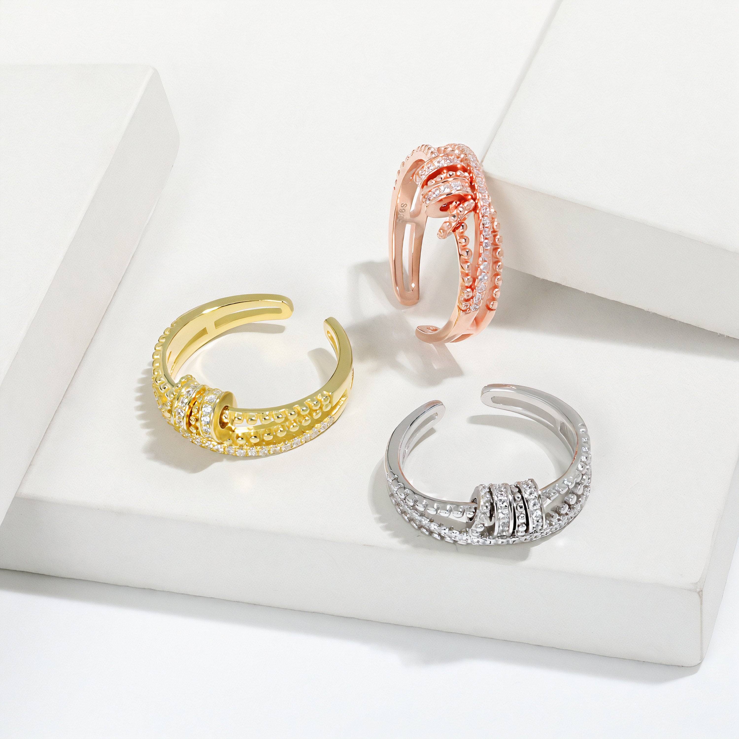 For Daughter - S925 Drive Away Your Anxiety Fidget Ring