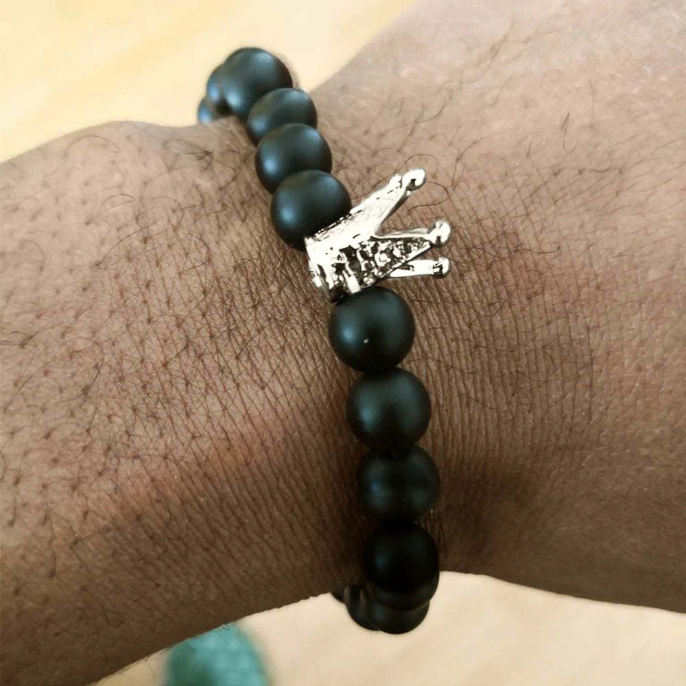 For Son - Whenever You Feel Overwhelmed...Straighten Your Crown Bracelet