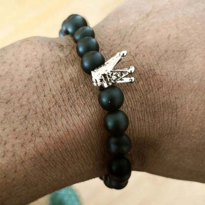 For Son - Whenever You Feel Overwhelmed...Straighten Your Crown Bracelet