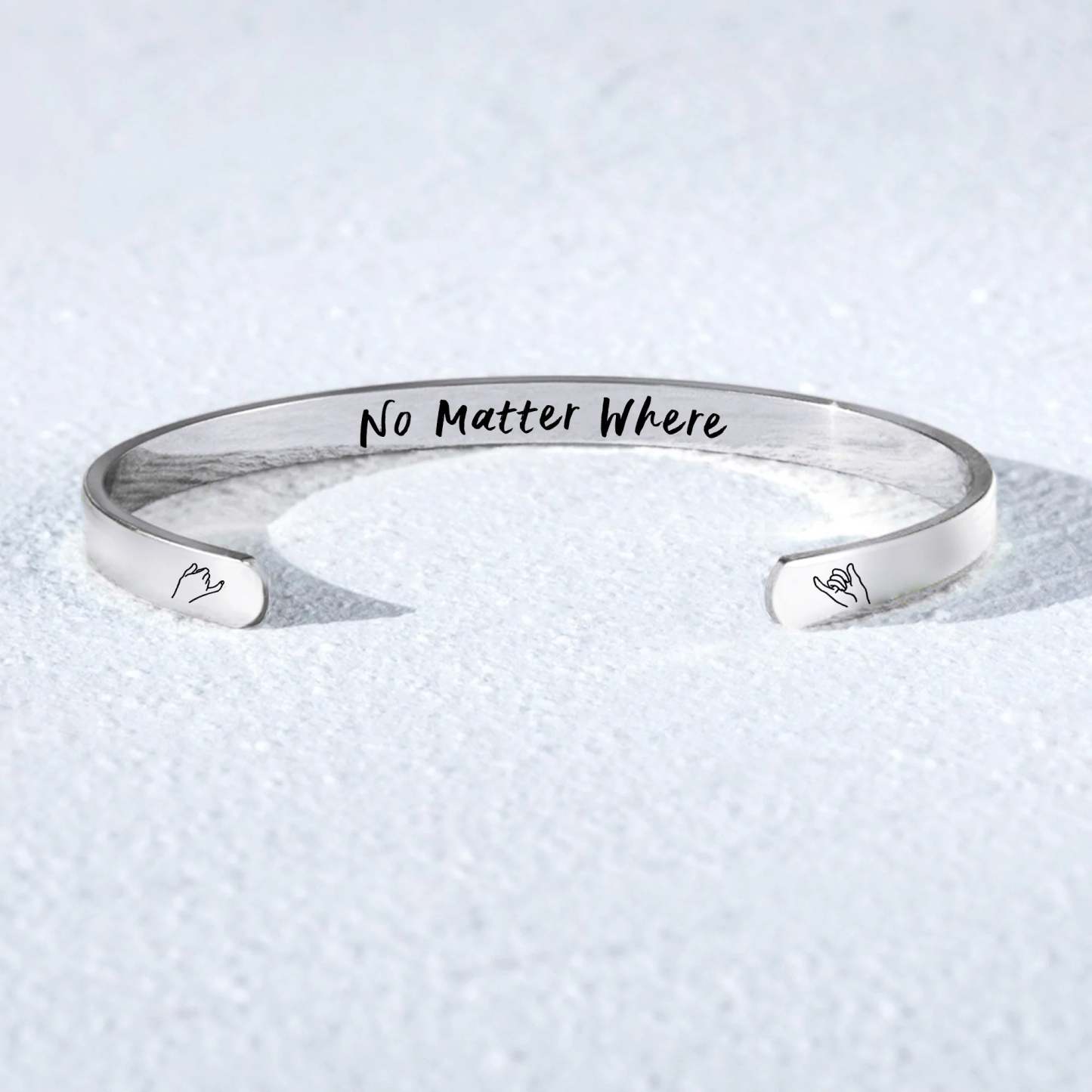 For Friends - No Matter What No Matter Where Cuff Bracelet Set-37bracelet