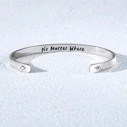 For Friends - No Matter What No Matter Where Cuff Bracelet Set-37bracelet