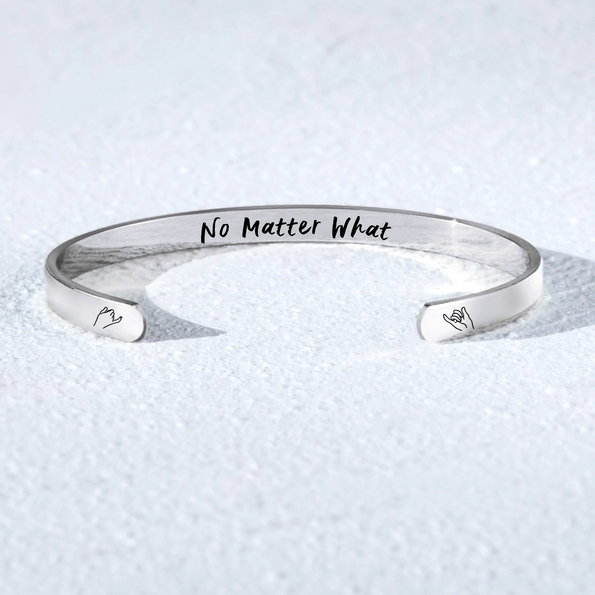 For Friends - No Matter What No Matter Where Cuff Bracelet Set-37bracelet