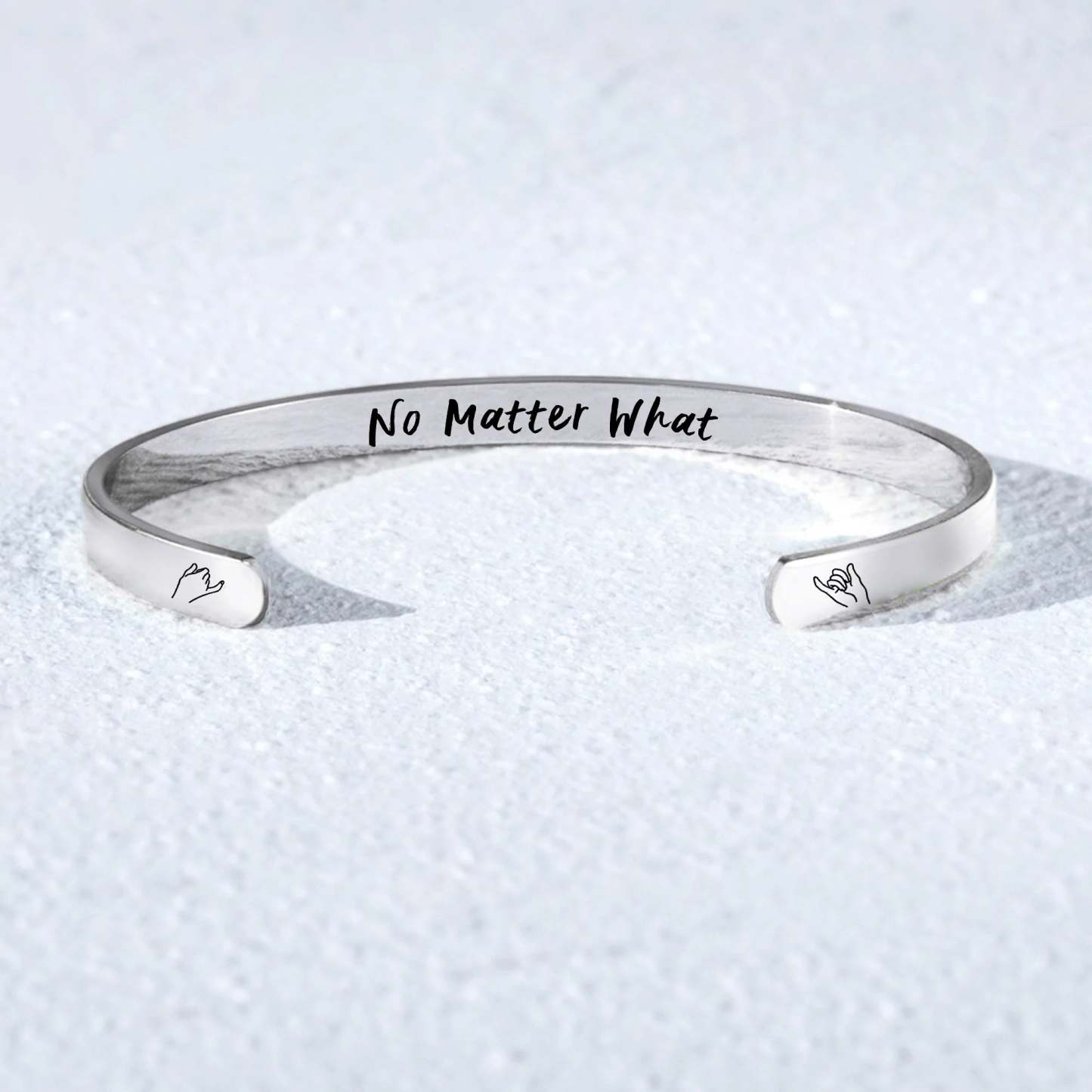 For Friends - No Matter What No Matter Where Cuff Bracelet Set-37bracelet