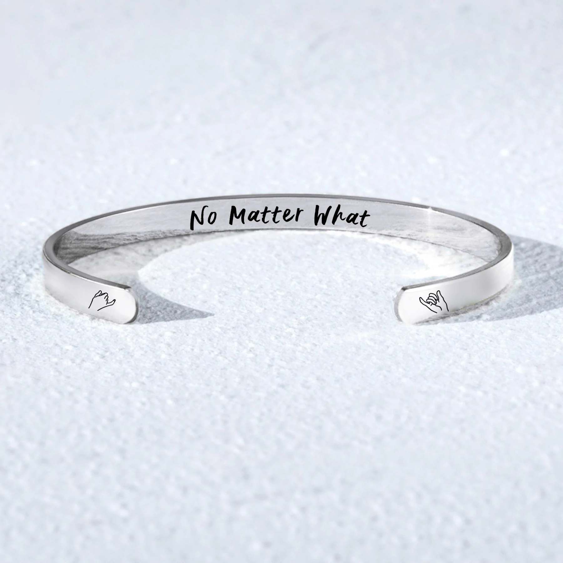 For Friends - No Matter What No Matter Where Cuff Bracelet Set-37bracelet