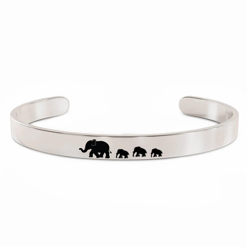 For Mom - Mama  Elephant Bracelet