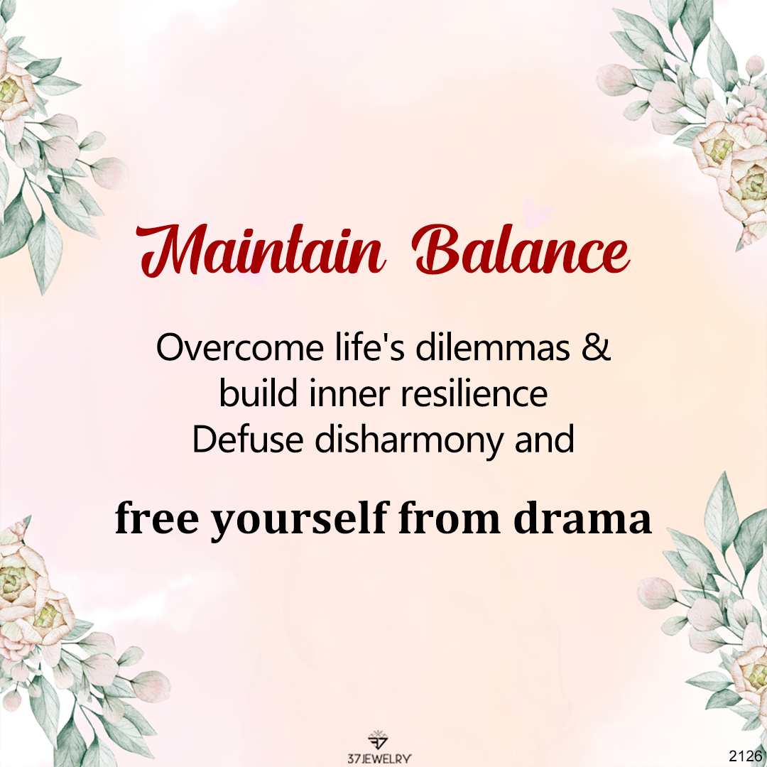 Maintain Balance Bead Lettering Bracelet