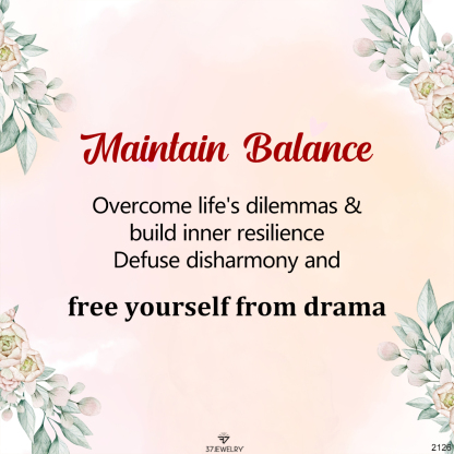 Maintain Balance Bead Lettering Bracelet