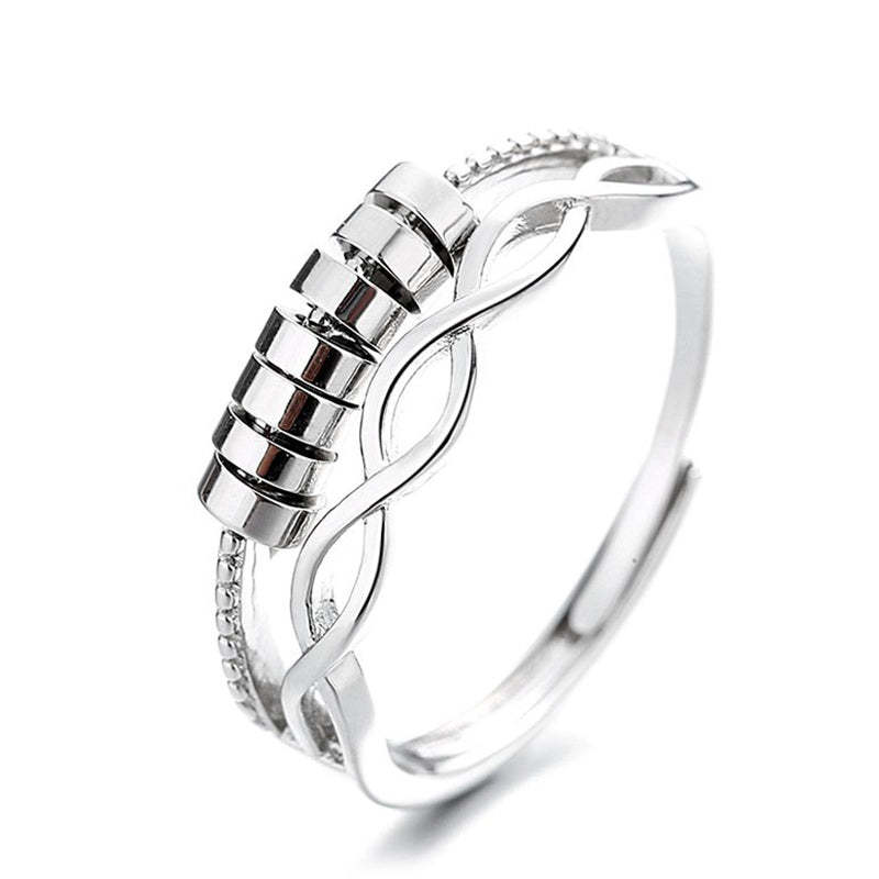 For Daughter - S925 Drive Away Your Anxiety Infinity Fidget Ring