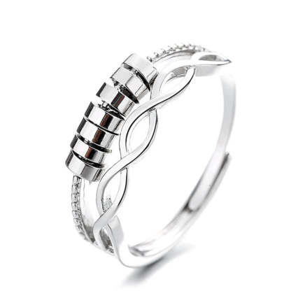 For Daughter - S925 Drive Away Your Anxiety Infinity Fidget Ring