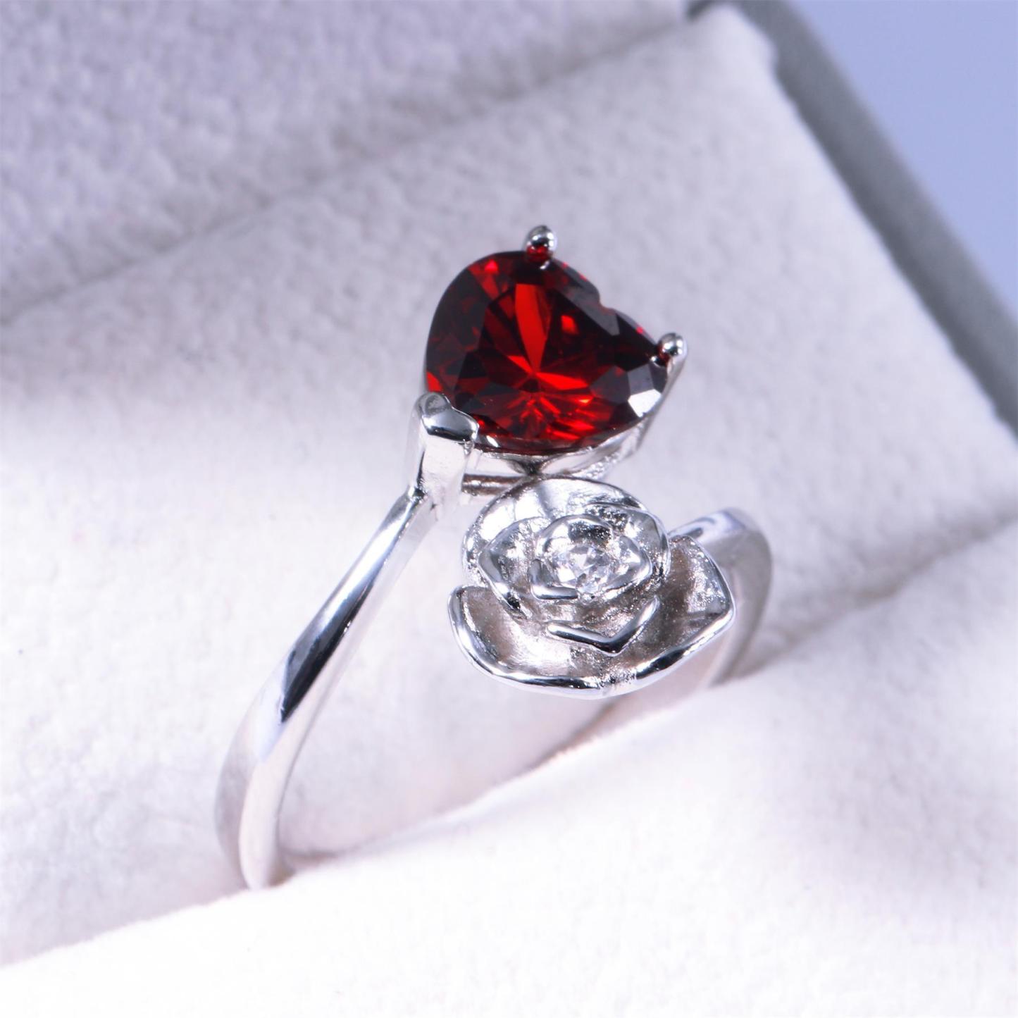 S925 Eternal Love Rose Ring