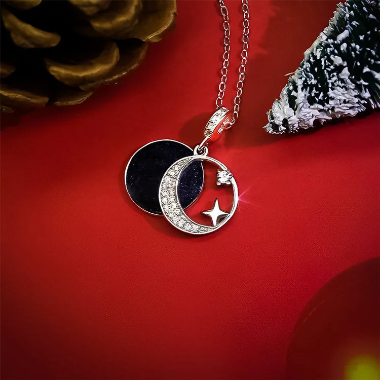 For Bonus Daughter - S925 Always Shine Like The Brightest Star I Love You with All My Heart Planet Openable Necklace