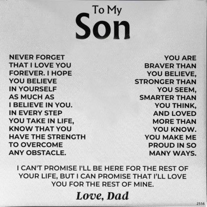 For Son - Love From Dad Cross Necklace